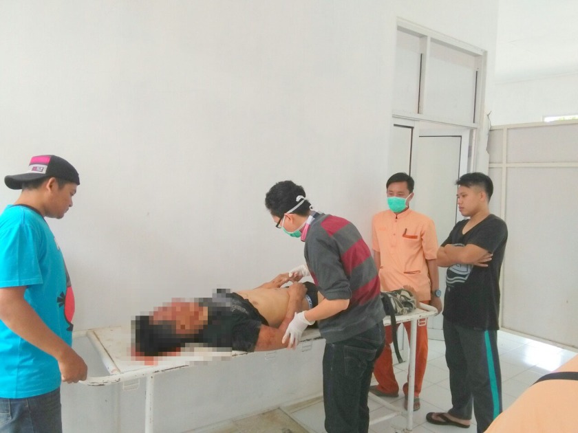 Rizani Ismu (30) warga Kp. Babadan Rt.02/03 Palabuhanratu korban meninggal ditempat (Photo : Palabuhanratu Online)